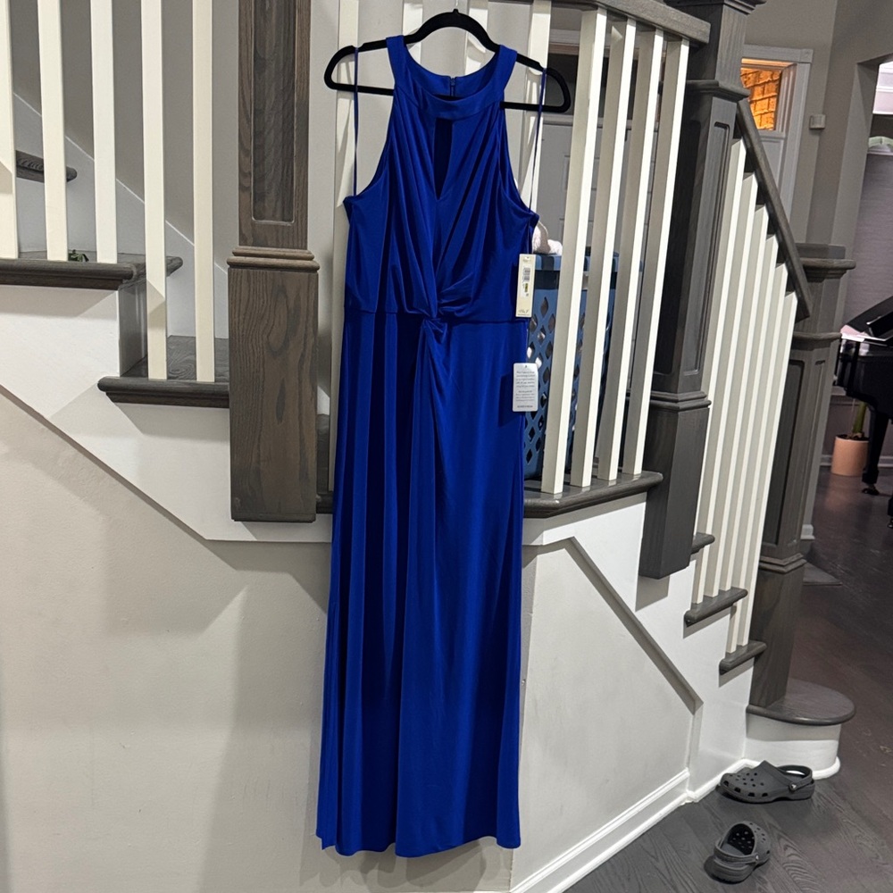 Eliza J Cobalt Blue Sleeveless Maxi Dress